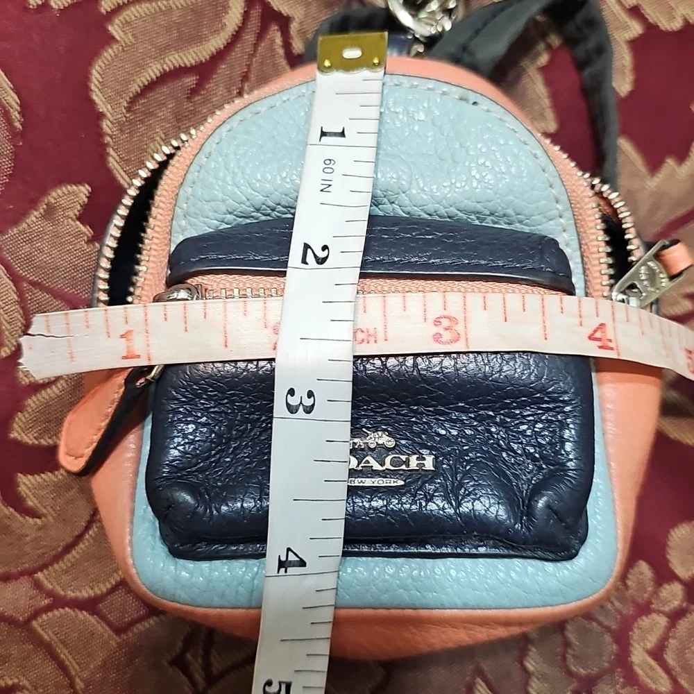 Coach Multicolor Mini Backpack Keychain - Picture 10 of 11